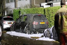 Auto's in brand in Amstelveen door vuurwerk
