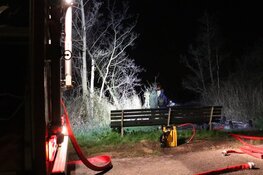 Steiger in brand gestoken Amsterdamse Bos