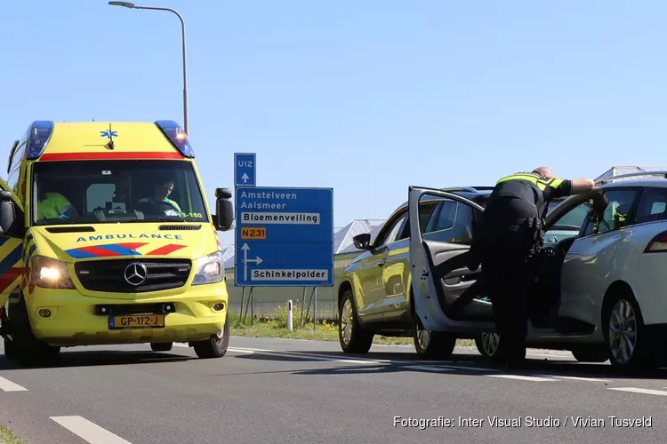 Drie auto&#39;s botsten in Amstelveen