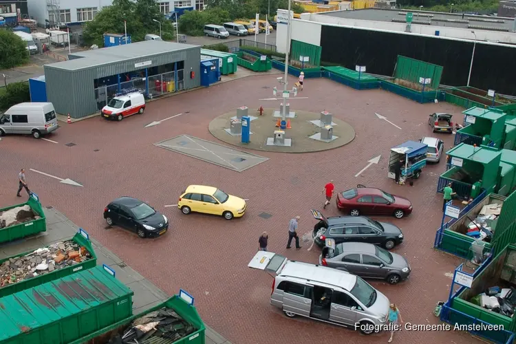 Afvalbrengstation tijdelijk een uur eerder open