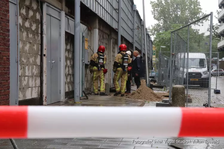 Gaslekkage bij winkelcentrum Groenhof