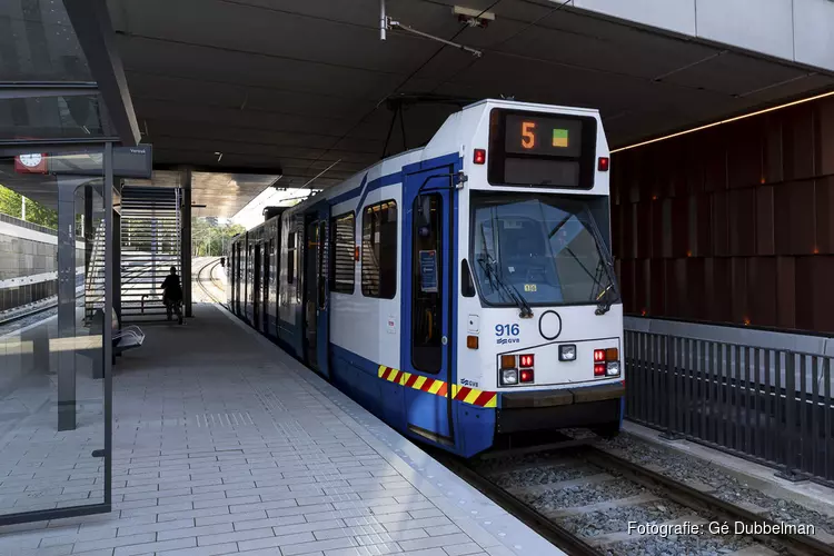 Tram 5 rijdt in het weekend van 25 juli 2020 niet