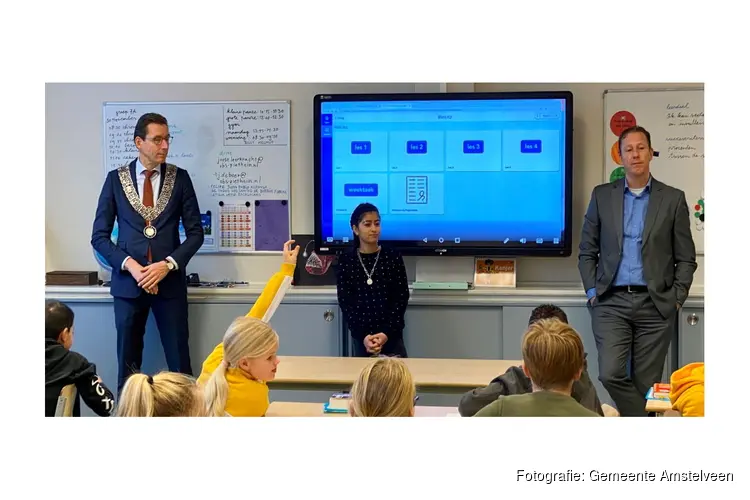 Hoog bezoek voor kinderburgemeester