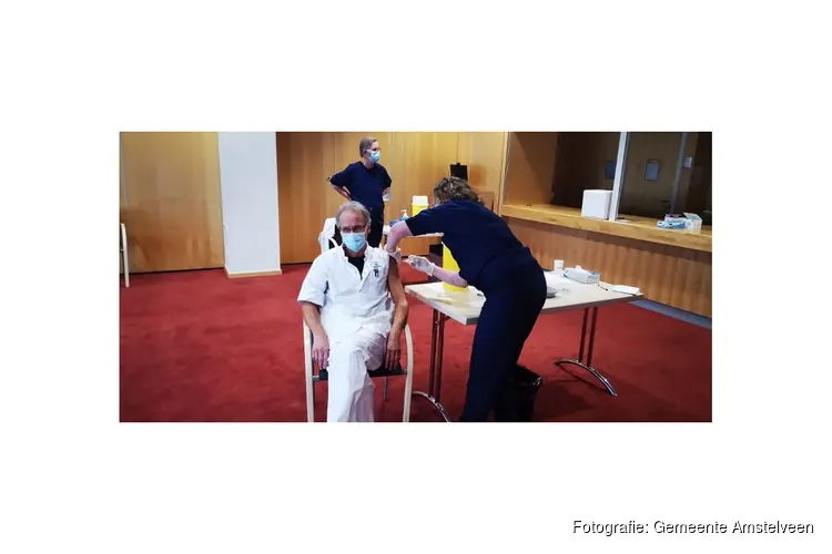 Ook in Amstelveen vaccinatie begonnen
