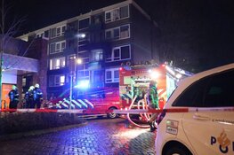 Grote brand in flat Amstelveen, Rode Kruis ter plaatse voor opvang bewoners