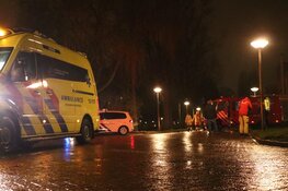 Auto te water in Amstelveen door gladheid