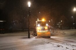 Eerste nachtelijke sneeuwvlokken in Amstelveen