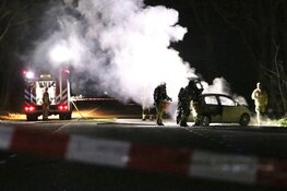 Vlammen in Amsterdamse Bos: auto in brand