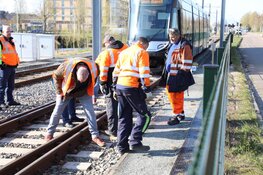 Tram ontspoord op lijn 25