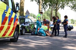 Lesauto in botsing met fietser in Amstelveen