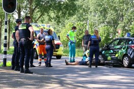 Lesauto in botsing met fietser in Amstelveen