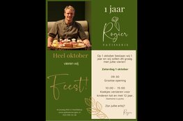 Patisserie Rogier viert 1-jarig bestaan op 1 oktober!