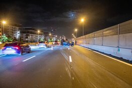 Auto op de kop bij ongeval op A9 bij Amstelveen