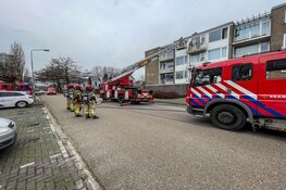 Brand in gevel van flat in Amstelveen