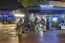 Brand bij Tahoor aan het Buitenplein in Amstelveen, politie doet onderzoek