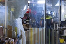 Brand bij Tahoor aan het Buitenplein in Amstelveen, politie doet onderzoek