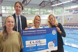 Overhandiging cheque aan Esther Vergeer Foundation