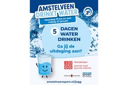 Volgende week maandag start de AmstelveenDrinktWater Week: vijf dagen samen kiezen voor water