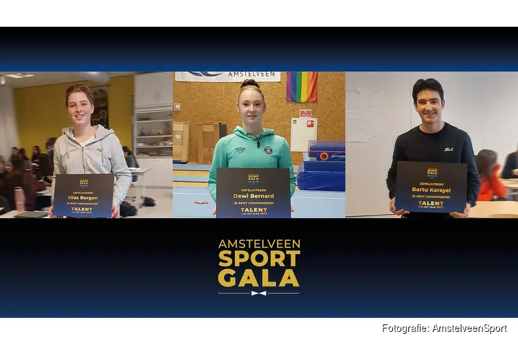 Drie veelbelovende sporttalenten genomineerd voor Talent van het Jaar 2025