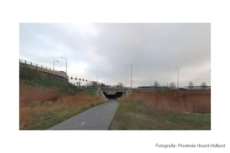 Fietstunnel Legmeerdijk (N231) gedeeltelijk dicht tussen 20 april en 12 juni 2026